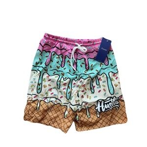 NEW Floerns Ice Cream Swim Trunks Shorts Youth 13Y Sprinkle Print Drawstring